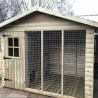 Deluxe Dog House & Run Loglap