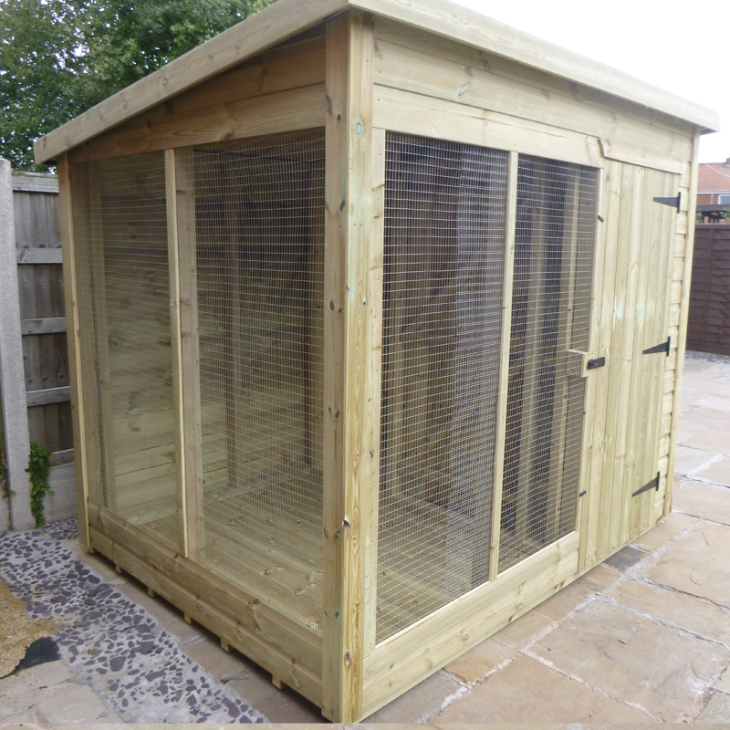Curated visual reference: Gallery Detail: Heavy Duty Bird Aviary In Shiplap